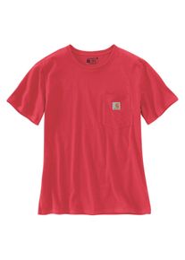 T-Shirt Carhartt "Pocket", Damen, Gr. XS, rot, Obermaterial: 60% Baumwolle CO. 40% Polyester PES., Shirts T-Shirt