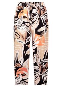 Schlupfhose Betty Barclay "Schlupfhose mit Eingrifftaschen", Damen, Gr. 42, EURO, schwarz (schwarz, braun), Obermaterial: 100% Viskose CV., Hosen Schlupfhose