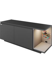 Lowboard Phoenix "Minecraft Lowboard", schwarz, B:125cm H:54cm T:40cm, Holzwerkstoff, Sideboards, Lowboard, inkl Beleuchtung