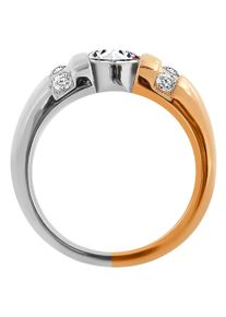 Adelia&acute;s Fingerring ADELIA&acute;S "Damen Ring aus Edelstahl mit Zirkonia" Gr. 56, silber, Fingerringe, Damen, 56, Edelstahl, Fingerring