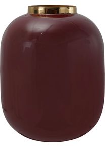 Dekovase Kayoom "Vase Art Deco 345", gold (goldfarben), B:16,5cm H:20cm T:16,5cm &Oslash;:16,5cm, Metall, Vasen, Dekovase