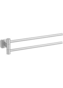 Wenko , Edelstahlfarben , Metall , rund , 5.5x9.5x43 cm , schwenkbar ,