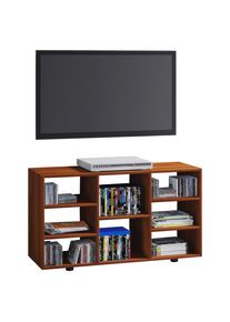 Mid.you , Nussbaumfarben , Holzwerkstoff , 114x60x40 cm , Wohnzimmer, TV-M&ouml;bel, TV- & Lowboards