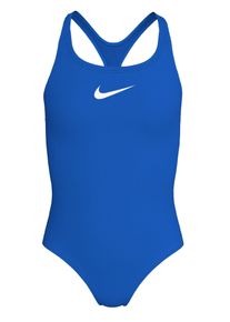 Badeanzug Nike "RACERBACK ONE PIECE", M&auml;dchen, Gr. XL, N-Gr, blau crystal, Jersey, Obermaterial: 80% Nylon, 20% Elasthan, Badeanz&uuml;ge Badeanzug, f&uuml;r sportliche Aktivit&auml;ten, schnell trocknendes Material