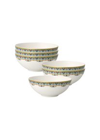 Villeroy & Boch Schale VILLEROY & BOCH "Dessertschalen Samarkand Aquamarin 240 ml 6er Set bunt", bunt, L:13cm, Sch&uuml;sseln, Schale