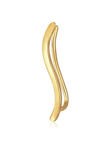 Ohrklemme Elli "Ohrringe Earclimber Ohrklemme Single Ohrhaken 925 Silber" Gr. 25, gold, Ohrringe, Damen, ohne Stein, Silber 925 (Sterlingsilber), Ohrklemme