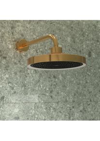 Ideal Standard Solos 3-Funktions-Kopfbrause A7890A2 &Oslash; 33 cm, LED-Leuchtring, Brushed Gold