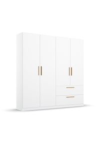 Rauch Dreht&uuml;renschrank "Skandi" 4-t&uuml;rig mit zwei Schubladen - 226x54x210cm - braun - Holz