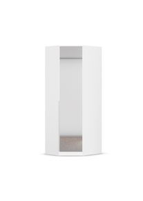 Tchibo - Eckschrank &raquo;Memphis&laquo; mit Spiegeln - 85x72x210cm - wei&szlig; - Holz / Holz