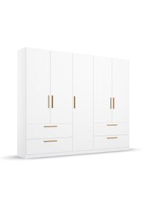 Rauch Dreht&uuml;renschrank "Skandi" 5-t&uuml;rig mit vier Schubladen - 226x54x210cm - braun - Holz