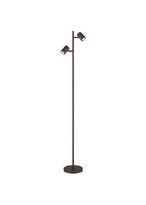 Globo , Bronzefarben , Metall , 22x158x27 cm , CE , Beleuchtung, Innenleuchten, Stehleuchten