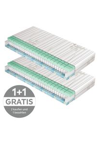 M&Ouml;BELIX M&ouml;belix , Textil , H2 , 90x200 cm , Bezug abnehmbar/waschbar, Ober- und Unterseite versteppt, wendbar, optimale Bel&uuml;ftung, Bezug antimikrobiell beschichtet, Massagewirkung, orthop&auml;dische Matratze ,
