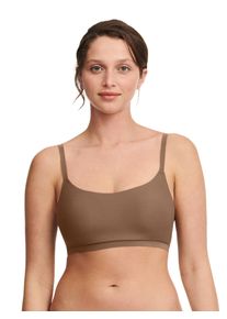 Bustier Chantelle "SOFTSTETCH", Damen, Gr. XS/S, N-Gr, cocoa, Obermaterial: 87% Polyamid, 13% Elasthan, BHs Bustier, mit nicht herausnehmbaren Pads