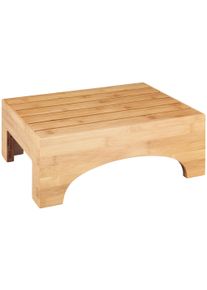 Badhocker Wenko "Bambusa", beige (natur), B:40cm H:30cm T:17cm, Hocker, Badhocker, BxTxH: 40x17x30 cm