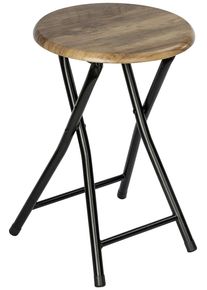 Sitzhocker Wenko "Forio", braun, B:30cm H:46cm T:30cm, Hocker, Sitzhocker, BxTxH: 30x30x46 cm