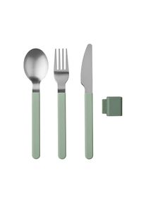 Besteck-Set Mepal "Besteck-Set Silueta", gr&uuml;n (nordic sage), Essbesteck-Sets, Besteck-Set