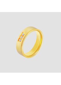 Adelia&acute;s Fingerring ADELIA&acute;S "Damen Ring aus Edelstahl" Gr. 54, gold, Fingerringe, Damen, 54, Edelstahl, Fingerring