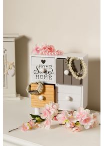 Kommode My Flair "Filiz", wei&szlig;, B:20cm H:10cm T:22cm, MDF, Sideboards, Kommode, mit 4 Schubladen