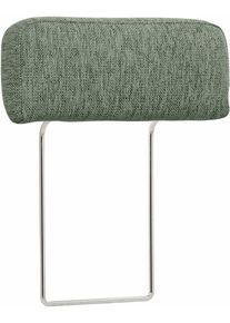 Kopfst&uuml;tze Home Affaire "Borkum, B: 52cm", gr&uuml;n (gr&uuml;n, grau), B:52cm H:22cm, Luxus-Microfaser (100% Polyester), Luxus-Microfaser Toro (100% Polyester), Struktur (100% Polyester), MELROSE (100% Polyester). , Polsterauflagen, Kopfst&uuml;tze