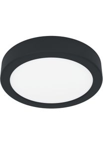 Eglo Deckenleuchte "FUEVA 5", schwarz, &Oslash; 16 H: 2,9cm, 1 Stk., Leuchten, Deckenleuchte aus Stahl - 11W - Warmwei&szlig;, Deckenleuchte