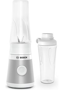 Bosch Standmixer "VitaPower Serie 2 MMB2111T, Mini-Mixer, 0,6l ToGo, 40.000 U/Min, wei&szlig;", bunt (silberfarben, wei&szlig;), B:12,2cm H:36,7cm T:12,6cm, Zerkleinerer, ToGo Flasche aus Tritan, Trinkdeckel, 4 Klingen, Made in Europe, Standmixer