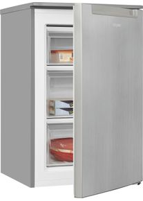 Exquisit Gefrierschrank "GS81-040C", Energieeffizienz: C, silber (silberfarben), B:54,5cm H:85,5cm T:58cm, Gefrierschr&auml;nke, energiesparend in Energieeffizienz C, 87 Liter Nutzinhalt, 4 Sterne, Gefrierschrank