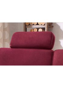 Kopfst&uuml;tze Home Affaire "Borkum, B: 52cm", rot (bordeaux), B:52cm H:22cm, Luxus-Microfaser (100% Polyester), Luxus-Microfaser Toro (100% Polyester), Struktur (100% Polyester), MELROSE (100% Polyester). , Polsterauflagen, Kopfst&uuml;tze