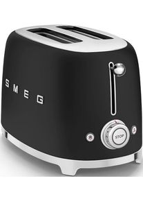Smeg Toaster "TSF01BLMEU", schwarz, B:33cm H:20cm T:30cm, Toaster, Toaster