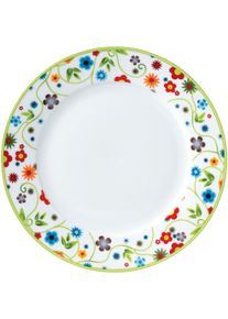 Speiseteller Van Well "Teller Set, Vario", bunt, B:27cm H:7,6cm T:27cm &Oslash;:26,5cm, Porzellan, Speiseteller, Speiseteller, Porzellan, sp&uuml;lmaschinen- und mikrowellengeeignet, &Oslash; 26,5 cm