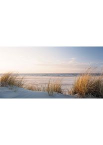 Leinwandbild B&Ouml;NNINGHOFF, bunt (farbe rahmen: kein rahmen, farbe bild(er): blau, beige, gr&uuml;n), B:100cm H:50cm T:2,8cm, Canvas, MDF, Bilder, Leinwandbild, BxH: 100x50 cm