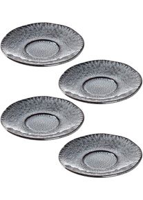 Untertasse Leonardo "Matera", grau (anthrazit), H:2cm &Oslash;:15cm, Keramik, Speiseteller, Untertasse, Teller Set