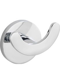 Wandhaken Wenko "UV-Loc Isera", silber (silberfarben), B:6cm H:5cm L:4cm, Zinkdruckguss, Haken, Wandhaken, ohne Bohren