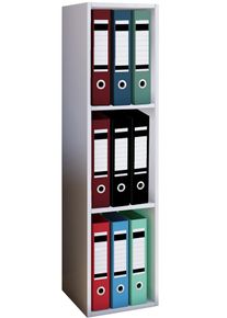 B&uuml;cherregal Vcm "Holz B&uuml;ro Regal B&uuml;cher Ordner Aktenregal Offas 3f", wei&szlig;, B:34cm T:30cm, Regale, B&uuml;cherregal