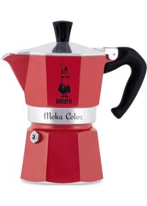Espressokocher Bialetti "Moka Express", rot (aluminiumfarben, rot), 0,06 l, 1, Kaffeemaschinen, Espressokocher, Aluminium, in hochwertiger Lackierung, 1 Tasse