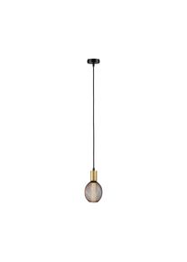 Paulmann Pendelleuchte "Ravi IP44 max 1x60W 230V Metall", gold (schwarz, goldfarben), &Oslash; 8cm H: 150cm, 1 Stk., Leuchten, E27, Pendelleuchte