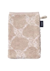 JOOP! Waschhandschuh JOOP "Waschlappen Classic Cornflower 1er Pack" Gr. S, beige, B:16cm, Obermaterial: 100% Baumwolle CO., Handt&uuml;cher, Waschhandschuh