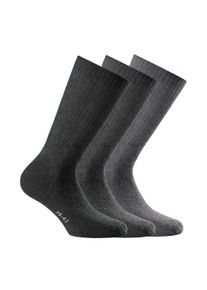 Kurzsocken Rohner Socks "Socken sport 3-er pack 3er Pack", Damen, Gr. 39-42, bunt (hellgrau, grau, dunkelgrau), Obermaterial: 75% Baumwolle CO. 23% Polyamid PA. 2% Elasthan EL., Socken Kurzsocken