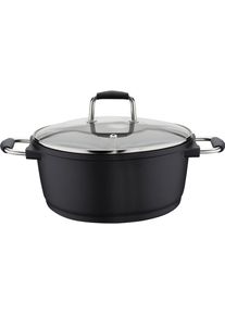 Kochtopf GSW "Scala", schwarz, H:12,5cm &Oslash;:28cm, T&ouml;pfe, Kochtopf, Induktion