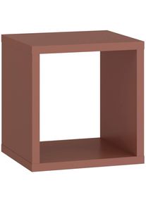 Regalw&uuml;rfel FORTE "Mauro", orange (terrakotta), B:38,2cm H:32,9cm T:32,9cm, Holzwerkstoff, Regale, Regalw&uuml;rfel, Regalw&uuml;rfel, B/H/T 38,2x38,3x32,9 cm, langlebige Beschichtung