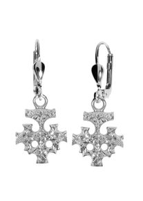 Paar Ohrh&auml;nger OSTSEE-SCHMUCK "OSTSEE-SCHMUCK Ohrh&auml;nger Hiddensee 15 x 13 mm", wei&szlig; (wei&szlig;, neutral), Ohrringe, Damen, 30 x 15mm, Silber 925 (Sterlingsilber), Paar Ohrh&auml;nger