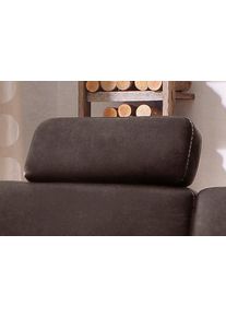Kopfst&uuml;tze Home Affaire "Borkum, B: 52cm", braun (dunkelbraun), B:52cm H:22cm, Luxus-Microfaser (100% Polyester), Luxus-Microfaser Toro (100% Polyester), Struktur (100% Polyester), MELROSE (100% Polyester). , Polsterauflagen, Kopfst&uuml;tze