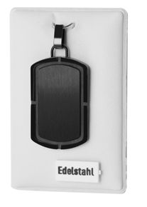 Adelia&acute;s Kettenanh&auml;nger ADELIA&acute;S "Unisex Anh&auml;nger aus Edelstahl", schwarz, Schmuckanh&auml;nger, Damen, Edelstahl, Kettenanh&auml;nger