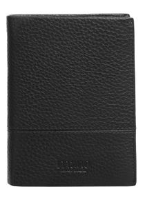 Geldb&ouml;rse mano, Damen, schwarz, Leder, unifarben, Kleinlederwaren Geldb&ouml;rse, echt Leder