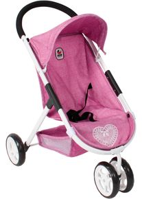Bayer Chic 2000 Puppenbuggy CHIC2000 "Speedy", jeans pink, Puppenwagen, KinderB:35cm H:59cm T:54cm, Kunststoff, Metall, Polyester, Puppenbuggy, mit leichtg&auml;ngigen Doppelr&auml;dern, B:35cm H:59cm T:54cm
