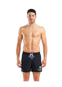 Badeshorts arena "M arena GRAPHIC BEACH SHORT", Herren, Gr. XL, N-Gr, schwarz, Obermaterial: 100% Nylon, Badehosen Badeshorts