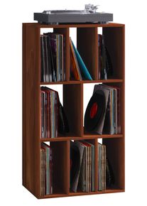 Standregal Vcm "Schallplattenregal Raumteiler LP Schaltino", braun (kern, nussbaum), B:60cm T:40cm, Regale, Standregal