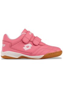 Hallenschuh Lotto, Jungen, Gr. 37, pink (fr.pink, wei&szlig;), Synthetik, mehrfarbig, Schuhe Hallenschuh, - mit nicht-f&auml;rbender Sohle
