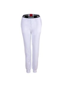 Jogginghose Hugo "Jogginghose Sporty Logo Pants", Damen, Gr. S, N-Gr, wei&szlig;, Obermaterial: 63% Polyester PES. 34% Baumwolle CO. 3% Elasthan EL., Hosen Jogginghose