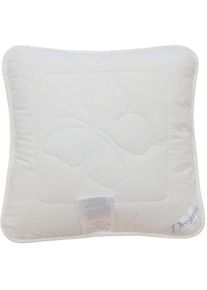 Naturfaserkissen Dreams "Classic Seide", wei&szlig;, B:40cm L:40cm, Bezug: 100% Baumwolle. F&uuml;llung: 100% Polyester, Kopfkissen, Naturfaserkissen