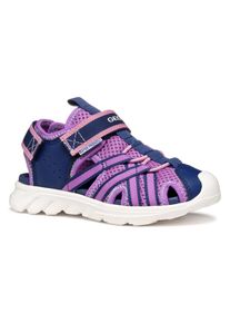 Sandale Geox "J SANDAL AIRADYUM GI", M&auml;dchen, Gr. 33, lila (lila, navy), Synthetik, Textil, Schuhe Sandale, Wasserschuh, Badesandale f&uuml;r Spa&szlig; am Wasser